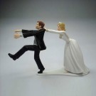 Oh No You Don't Wedding Cake Topper 