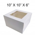 20 units Window Cake Boxes - 10" x 10" x 6" 