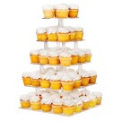 5 Tier Acrylic Square Cupcake Stand Tower Display